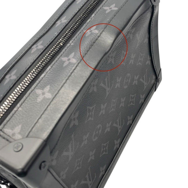 ルイ・ヴィトン LOUIS VUITTON ソフトトランク M44730 ブラック モノグラムエクリプス メンズ ショルダーバッグ