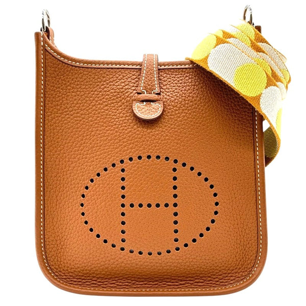 エルメス HERMES エヴリン TPM Z刻印 ゴールド シルバー金具 トリヨン レディース ショルダーバッグ