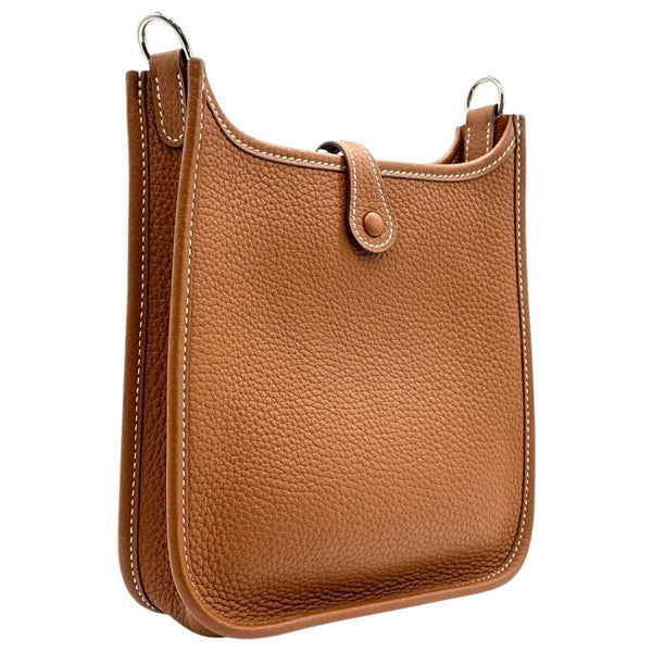 エルメス HERMES エヴリン TPM Z刻印 ゴールド シルバー金具 トリヨン レディース ショルダーバッグ