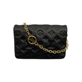 ルイ・ヴィトン LOUIS VUITTON ポシェットクッサン M82116 ブラック モノグラム/ラムレザー レディース ショルダーバッグ