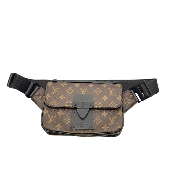 ルイ・ヴィトン LOUIS VUITTON Sロック スリングバッグ M45807 ブラウン モノグラム・マカサー メンズ ボディバッグ