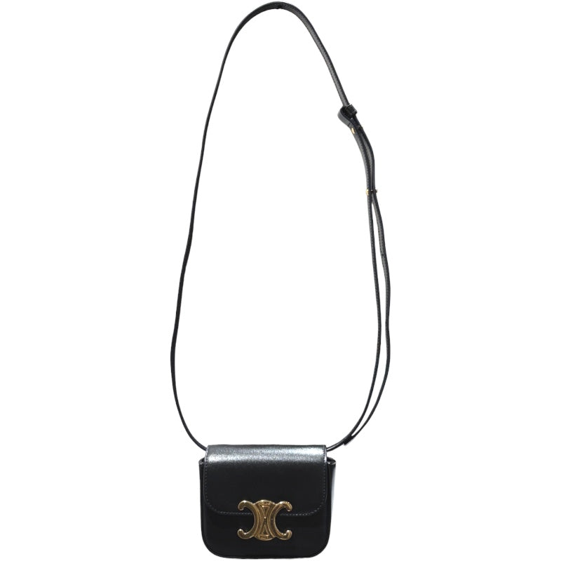 セリーヌ CELINE ミニ クロード 10I513 カーフ シャイニーカーフ レディース ショルダーバッグ