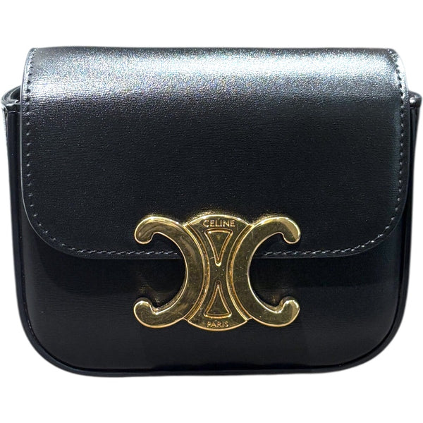 セリーヌ CELINE ミニ クロード 10I513 カーフ シャイニーカーフ レディース ショルダーバッグ