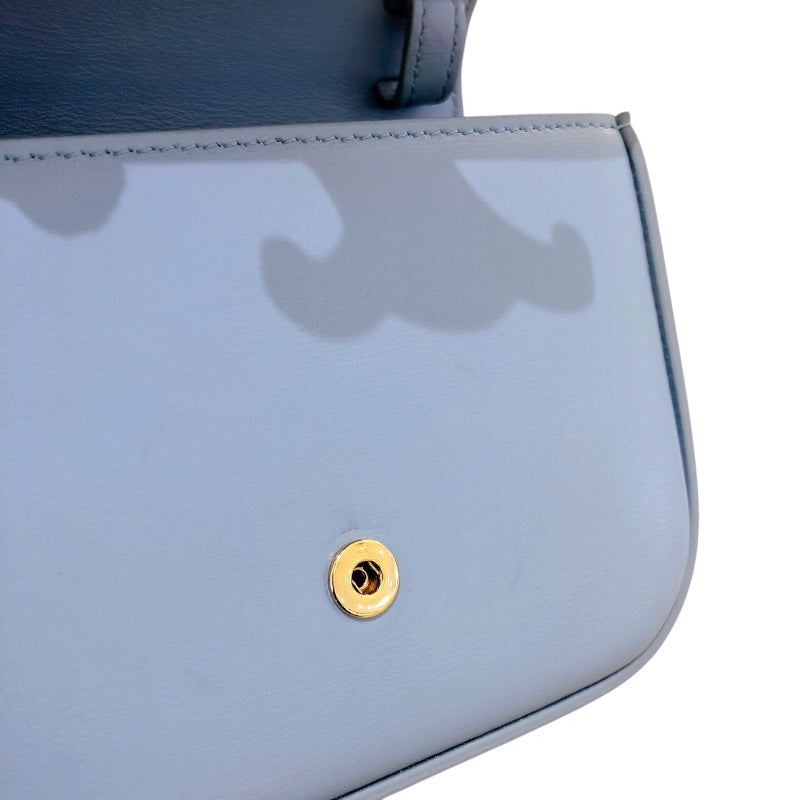 セリーヌ CELINE ミニ クロード 10I513 アイスブルー シャイニー
