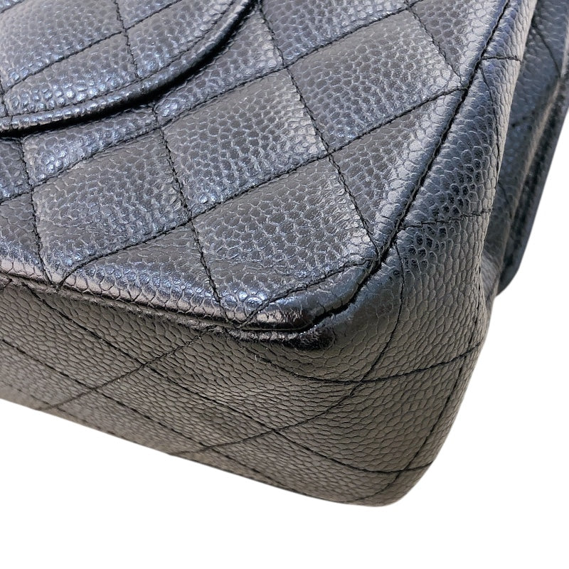シャネル CHANEL マトラッセ25  A01112 ブラック シルバー金具 キャビアスキン レディース ショルダーバッグ