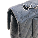シャネル CHANEL マトラッセ25  A01112 ブラック シルバー金具 キャビアスキン レディース ショルダーバッグ