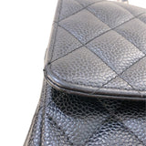 シャネル CHANEL マトラッセ25  A01112 ブラック シルバー金具 キャビアスキン レディース ショルダーバッグ