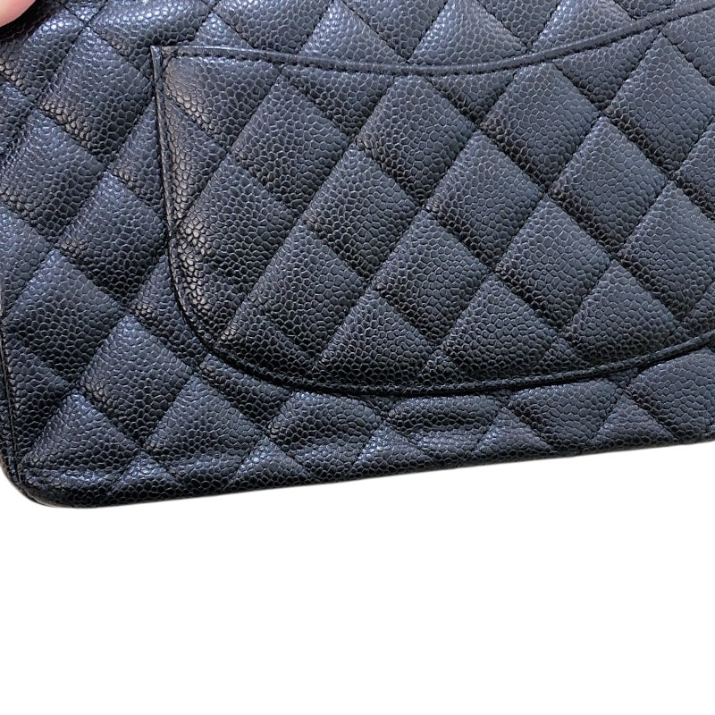 シャネル CHANEL マトラッセ25  A01112 ブラック シルバー金具 キャビアスキン レディース ショルダーバッグ