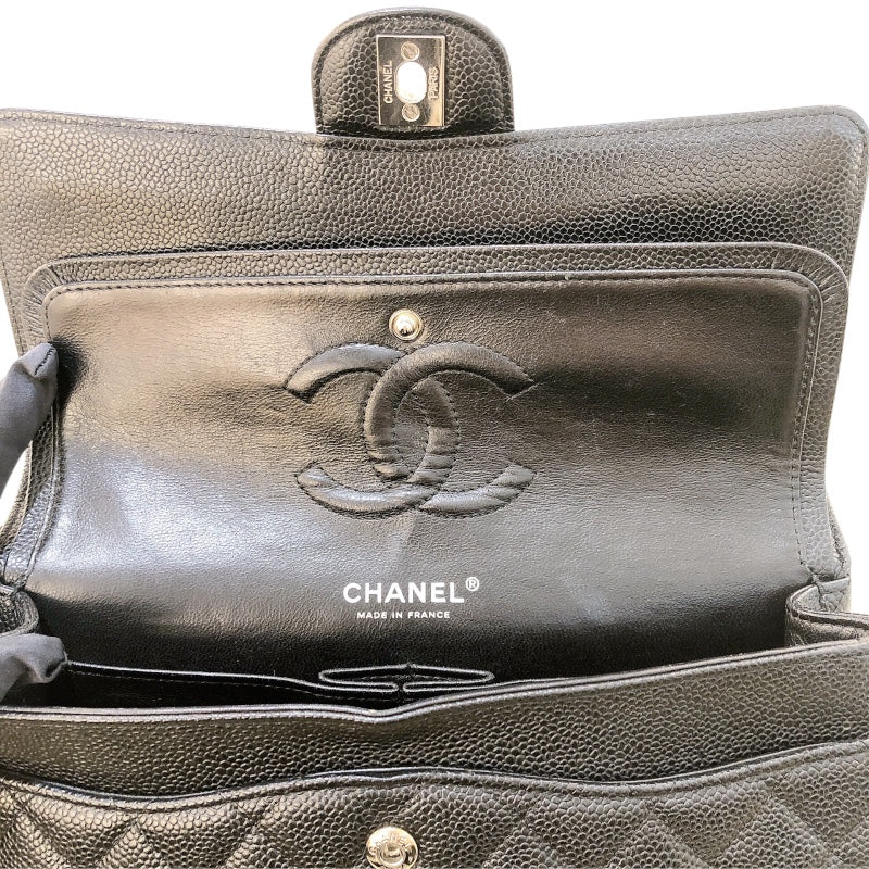シャネル CHANEL マトラッセ25  A01112 ブラック シルバー金具 キャビアスキン レディース ショルダーバッグ