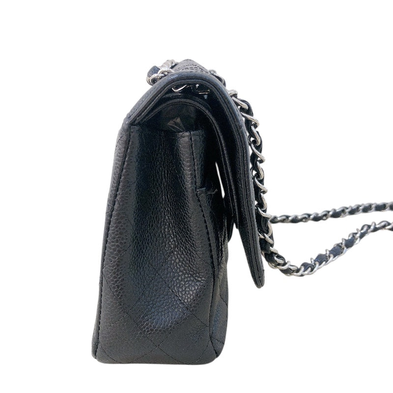 シャネル CHANEL マトラッセ25  A01112 ブラック シルバー金具 キャビアスキン レディース ショルダーバッグ
