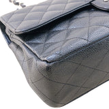 シャネル CHANEL マトラッセ25  A01112 ブラック シルバー金具 キャビアスキン レディース ショルダーバッグ