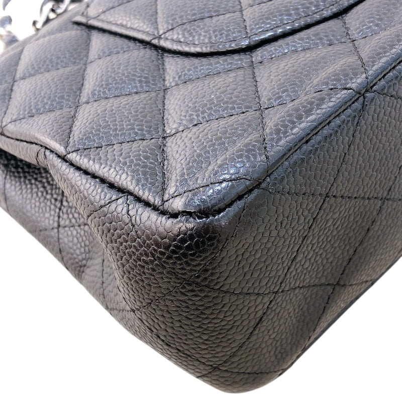 シャネル CHANEL マトラッセ25  A01112 ブラック シルバー金具 キャビアスキン レディース ショルダーバッグ