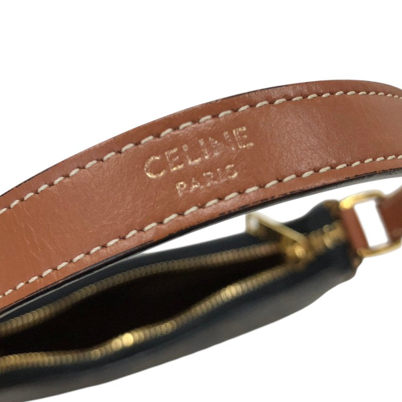 セリーヌ CELINE ミニ アヴァ 10I602DS1 タン ゴールド金具 キャンバス/カーフ レディース ハンドバッグ