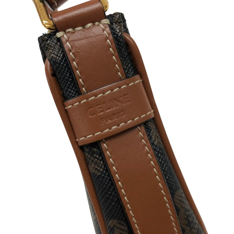 セリーヌ CELINE ミニ アヴァ 10I602DS1 タン ゴールド金具 キャンバス/カーフ レディース ハンドバッグ