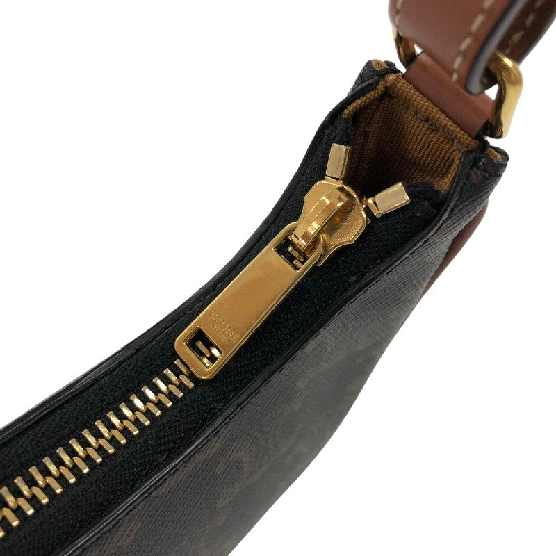 セリーヌ CELINE ミニ アヴァ 10I602DS1 タン ゴールド金具 キャンバス/カーフ レディース ハンドバッグ