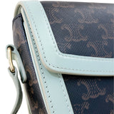 セリーヌ CELINE ティーントリオンフバッグ 188882 グリーン トリオンフキャンバス/カーフ レディース ショルダーバッグ