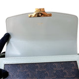 セリーヌ CELINE ティーントリオンフバッグ 188882 グリーン トリオンフキャンバス/カーフ レディース ショルダーバッグ