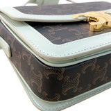 セリーヌ CELINE ティーントリオンフバッグ 188882 グリーン トリオンフキャンバス/カーフ レディース ショルダーバッグ