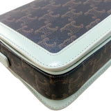 セリーヌ CELINE ティーントリオンフバッグ 188882 グリーン トリオンフキャンバス/カーフ レディース ショルダーバッグ