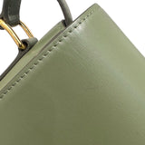 セリーヌ CELINE クラシック トリオンフショルダーバッグ 187363 グリーン カーフスキン レディース ショルダーバッグ