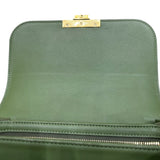 セリーヌ CELINE クラシック トリオンフショルダーバッグ 187363 グリーン カーフスキン レディース ショルダーバッグ