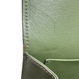 セリーヌ CELINE クラシック トリオンフショルダーバッグ 187363 グリーン カーフスキン レディース ショルダーバッグ
