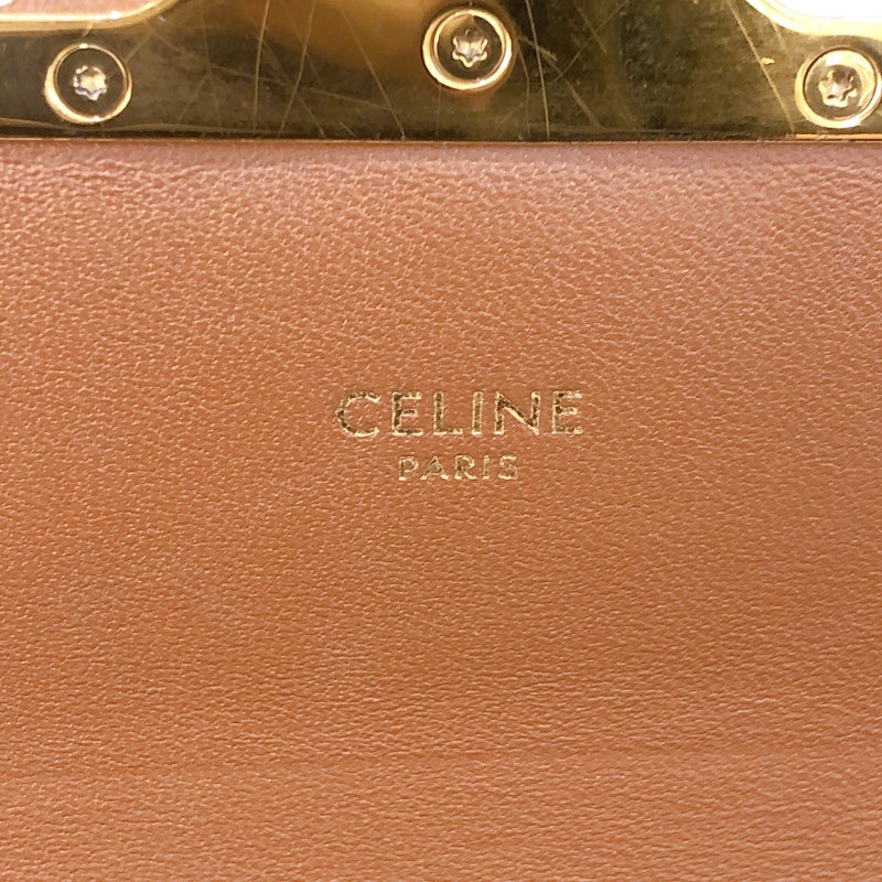 セリーヌ CELINE ショルダーバッグ クロード ホワイト トリオンフキャンバス/カーフ レディース ショルダーバッグ