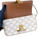 セリーヌ CELINE ショルダーバッグ クロード ホワイト トリオンフキャンバス/カーフ レディース ショルダーバッグ