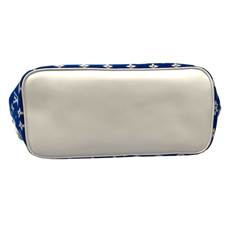 ルイ・ヴィトン LOUIS VUITTON ネヴァーフルMM M46220 ブルー ジャガードベルベット レディース トートバッグ