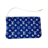 ルイ・ヴィトン LOUIS VUITTON ネヴァーフルMM M46220 ブルー ジャガードベルベット レディース トートバッグ