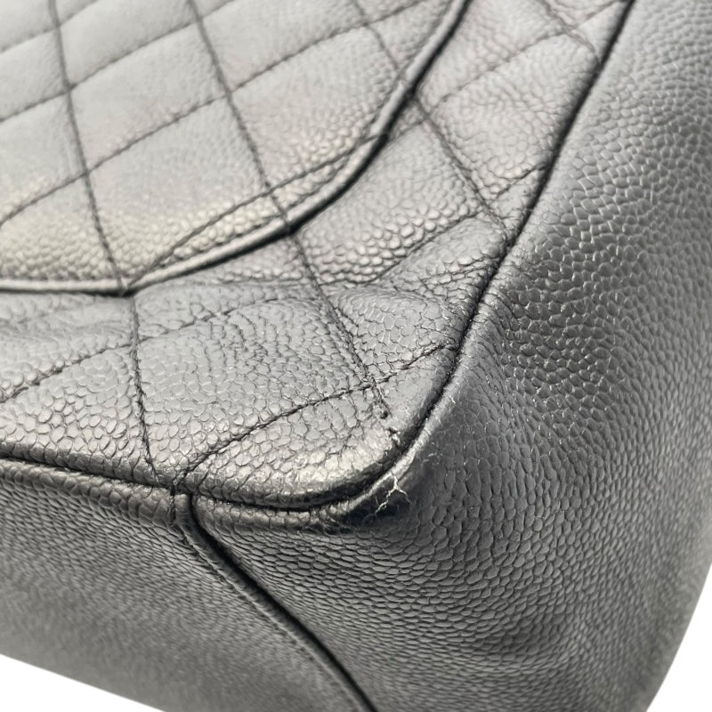 シャネル CHANEL GSTトートバッグ A50995 ブラック キャビアスキン レディース トートバッグ