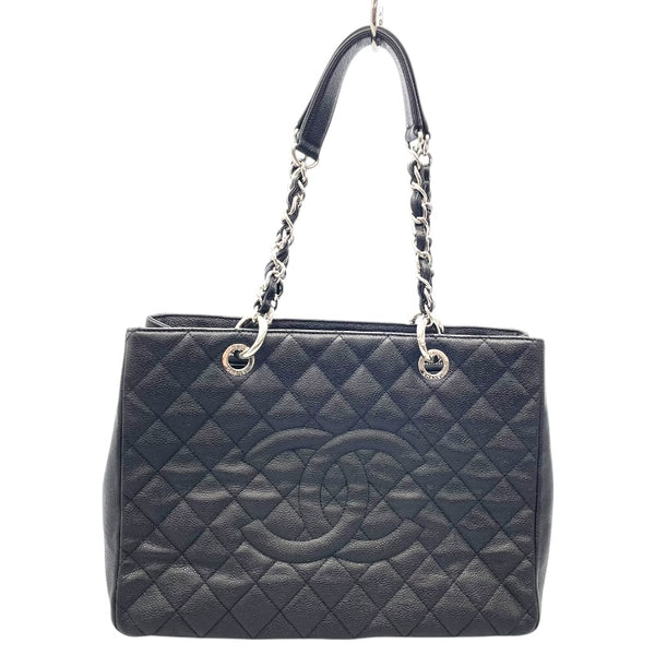 シャネル CHANEL GSTトートバッグ A50995 ブラック キャビアスキン レディース トートバッグ