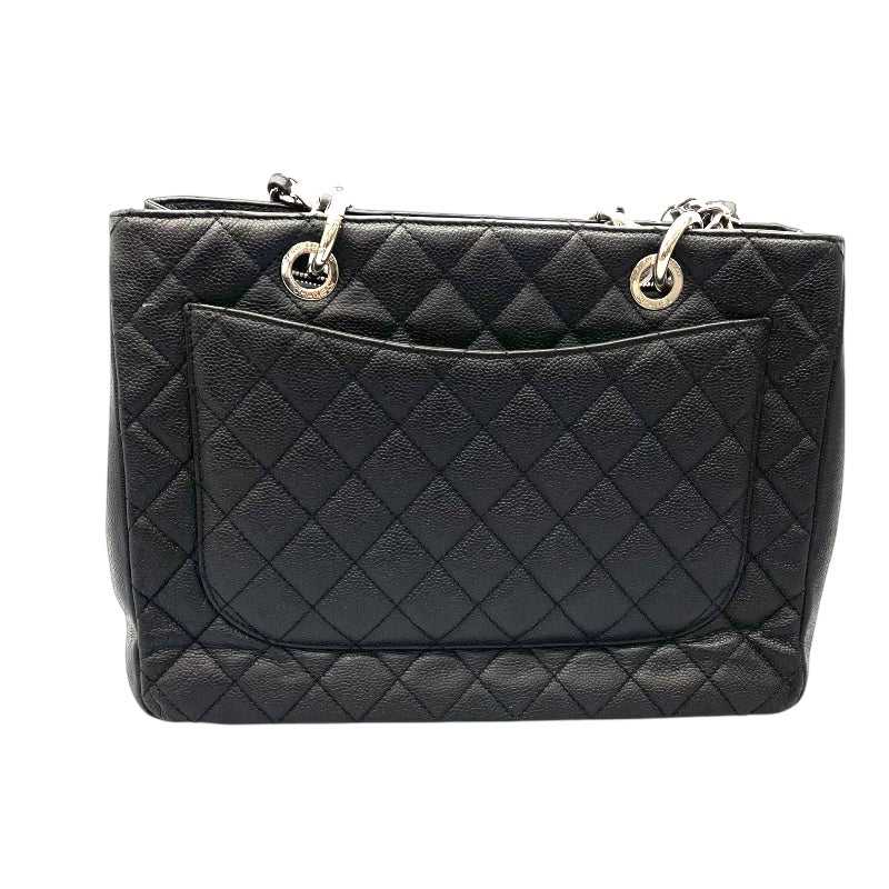 シャネル CHANEL GSTトートバッグ A50995 ブラック キャビアスキン レディース トートバッグ