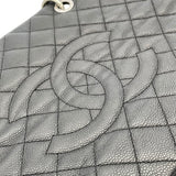 シャネル CHANEL GSTトートバッグ A50995 ブラック キャビアスキン レディース トートバッグ