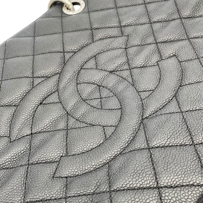 シャネル CHANEL GSTトートバッグ A50995 ブラック キャビアスキン レディース トートバッグ