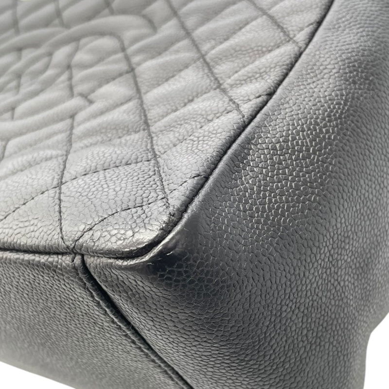 シャネル CHANEL GSTトートバッグ A50995 ブラック キャビアスキン レディース トートバッグ