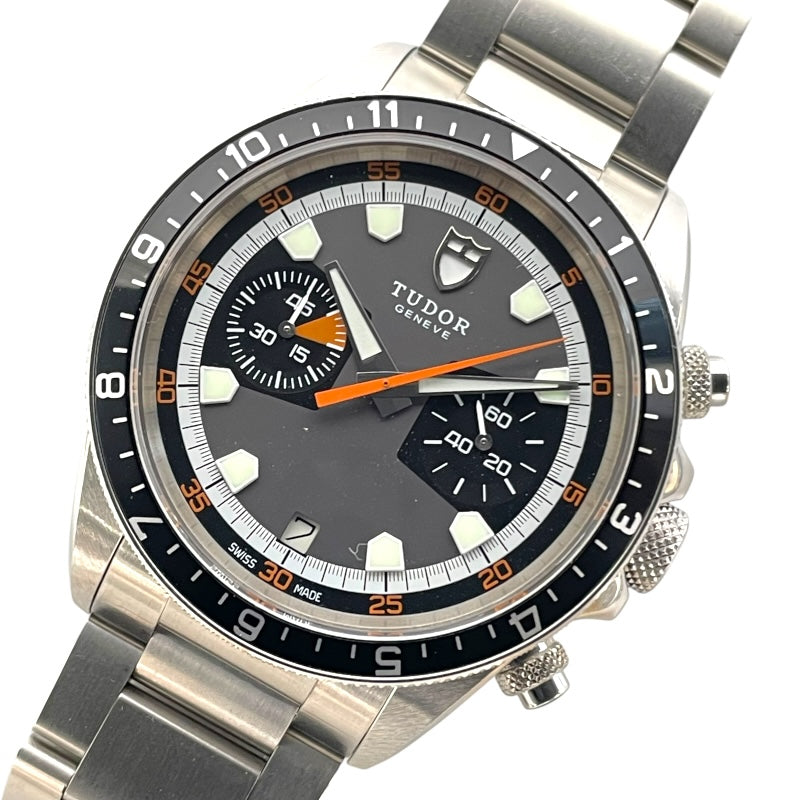 チューダー/チュードル TUDOR ヘリテージ クロノグラフ 70330 グレー SS 自動巻き メンズ 腕時計