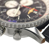 ブライトリング BREITLING ナビタイマー01 46 AB012721 ブラック×シルバー SS/レザーベルト メンズ 腕時計