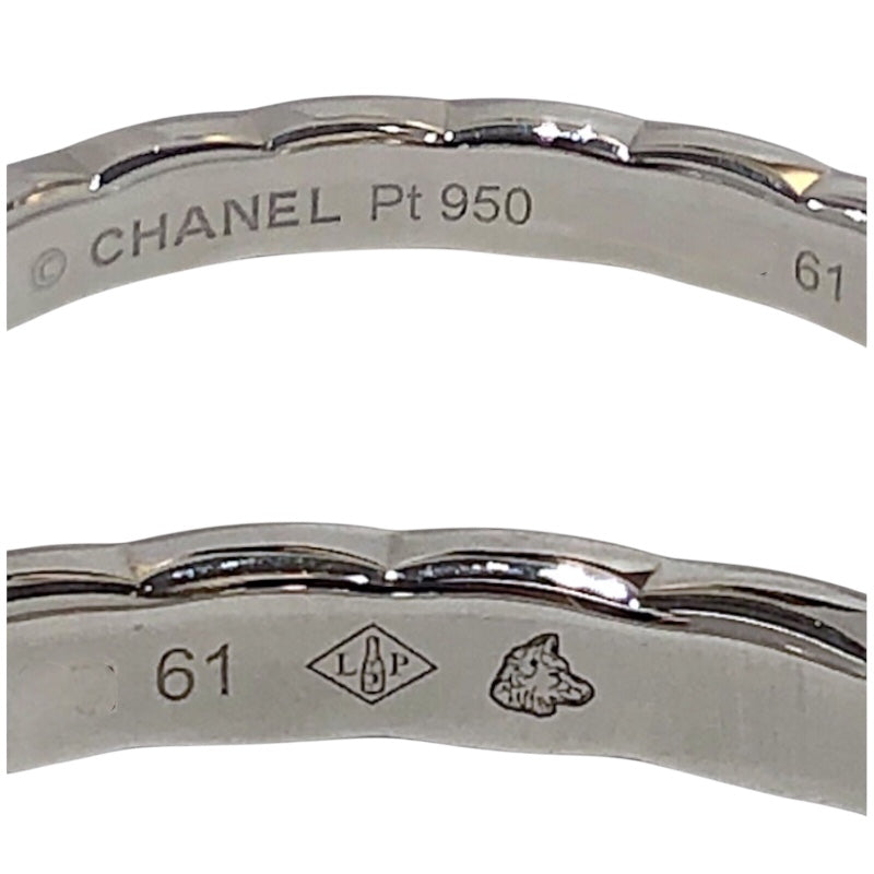 シャネル CHANEL ココクラッシュリングSM Pt950プラチナ ジュエリー
