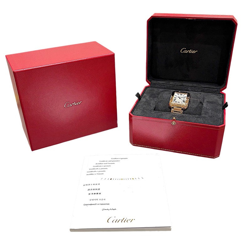 カルティエ Cartier タンク　アングレーズ　LM W5310003 K18ピンクゴールド レディース 腕時計