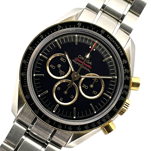 オメガ OMEGA スピードマスター ムーンウォッチ クロノグラフ 東京オリンピック  522.20.42.30 ブラック K18/SS 手巻き メンズ 腕時計