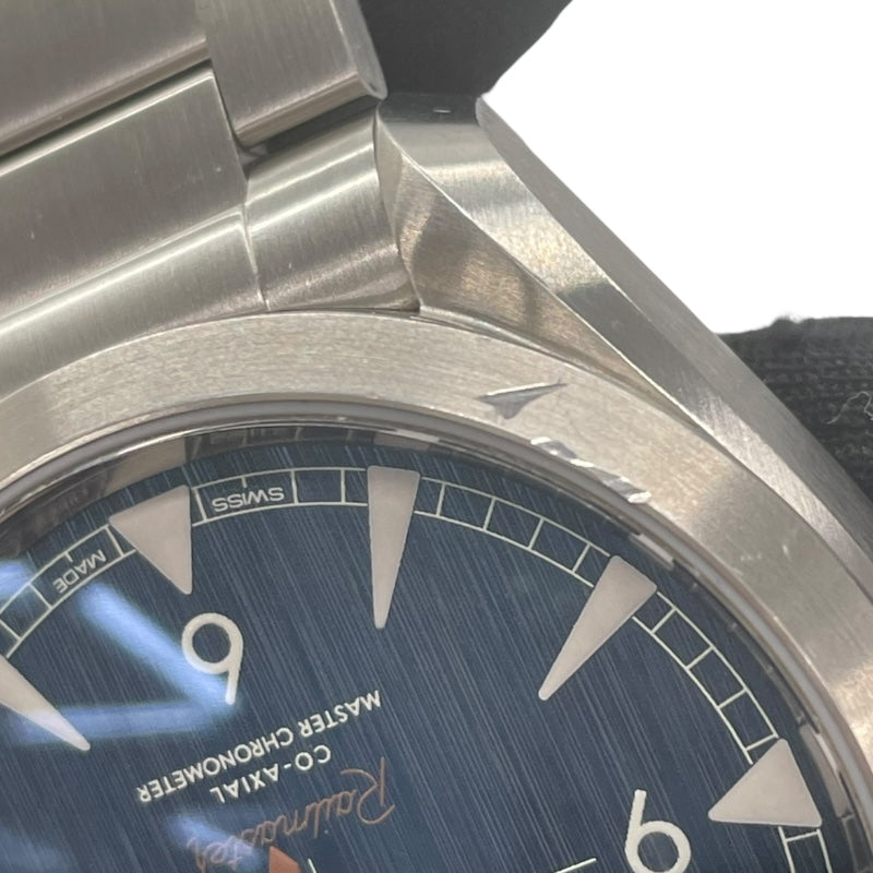 オメガ OMEGA シーマスターレイルマスター コーアクシャルマスター クロノグラフ 220.10.40.20.03.001 ブルー SS 自動巻き メンズ 腕時計