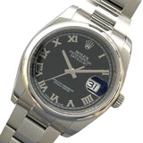 ロレックス ROLEX デイトジャスト36 116200 ブラック SS 自動巻き メンズ 腕時計