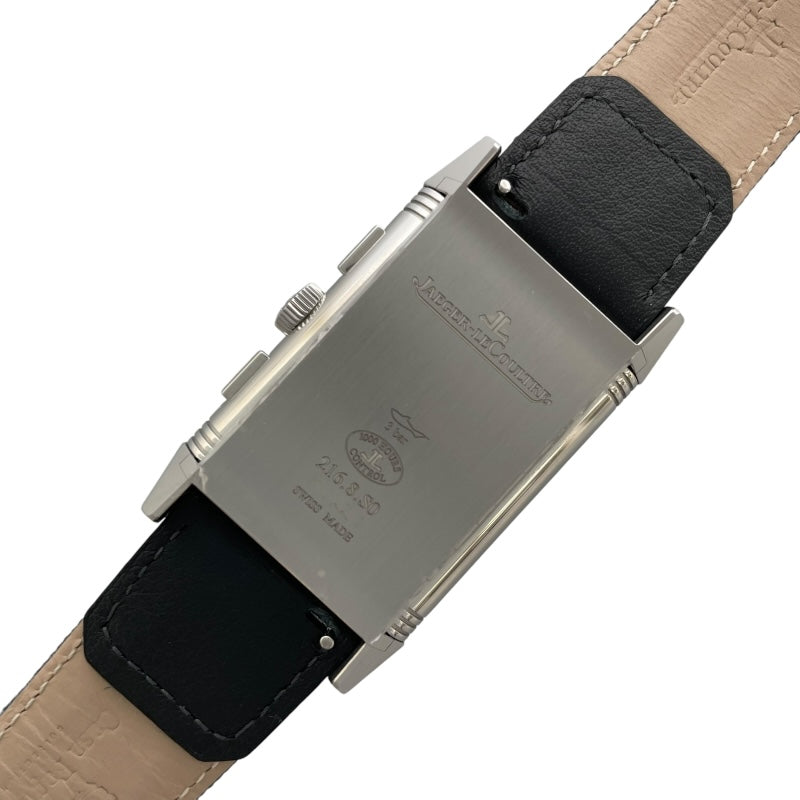 ジャガー・ルクルト JAEGER-LE COULTRE レベルソ・トリビュート クロノグラフ 216.8.S0 (Q389848J) ブルー SS 手巻き メンズ 腕時計