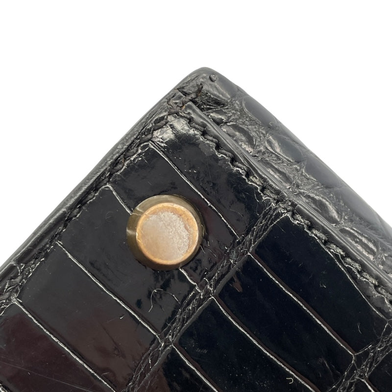 エルメス HERMES ケリー28　外縫い 〇V刻 ブラック　ゴールド金具 ポロサス レディース ショルダーバッグ