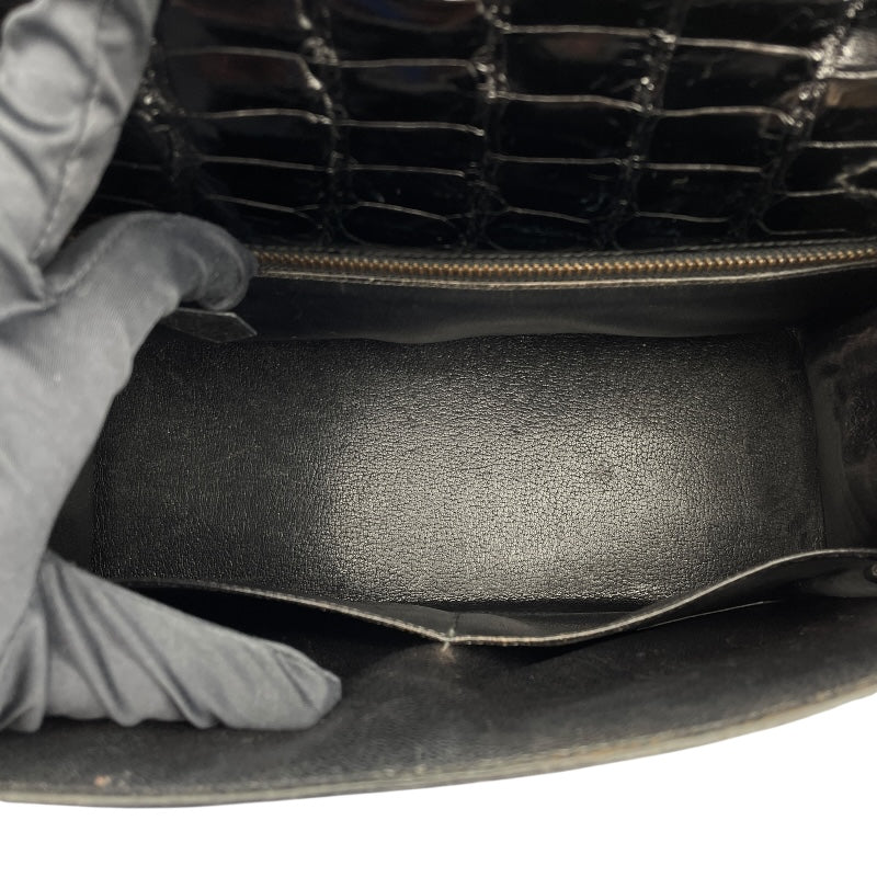 エルメス HERMES ケリー28　外縫い 〇V刻 ブラック　ゴールド金具 ポロサス レディース ショルダーバッグ