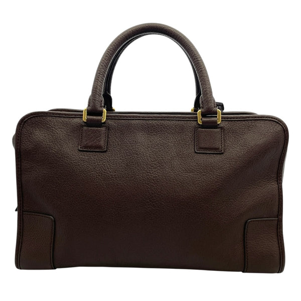 ロエベ LOEWE アマソナ36 ブラウン レザー レディース ハンドバッグ