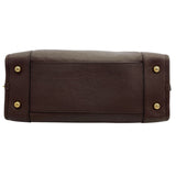 ロエベ LOEWE アマソナ36 ブラウン レザー レディース ハンドバッグ