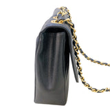 シャネル CHANEL ラージフラップチェーンショルダー GD金具 キャビア レディース ショルダーバッグ