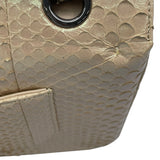 シャネル CHANEL マトラッセ25  A01112 ピンクベージュ×シルバー金具 パイソン レディース ショルダーバッグ